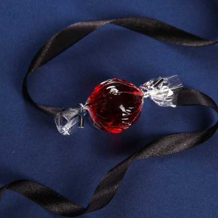 Набор «Желания исполнятся»: БДСМ-маска и карамельный кляп (черная смородина)